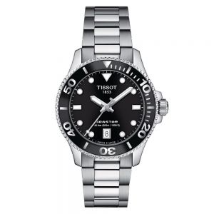 Tissot Seastar 1000 esfera negra 36mm