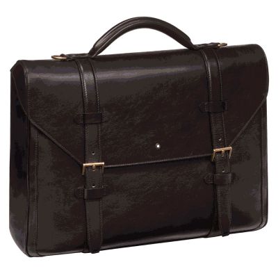 Monedero de piel negra Montblanc Meistertück para hombre, de bolsillo ref.  14877.