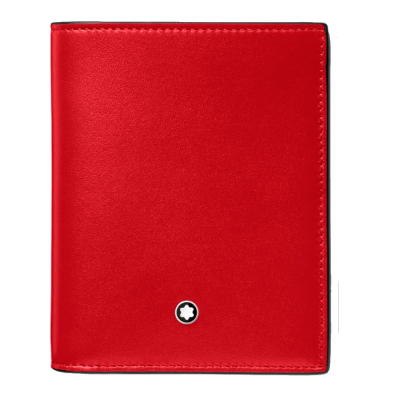 Cartera Montblanc roja para 6 tarjetas