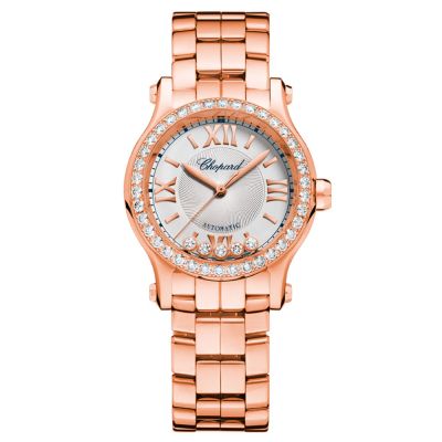 Chopard Happy Sport 30 mm Automatic Oro Rosa y Diamantes