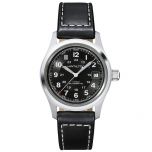 Hamilton Khaki Field Auto Acero 38 mm Correa negra