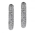 Pendientes-aros-oro-blanco-pave-diamantes - Ref J4218PB