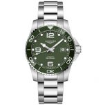 reloj hombre Longines hydroconquest verde acero 41mm_L3.781.4.06.6_Chocron Joyeros