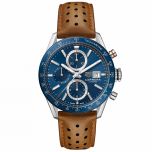 reloj hombre TAG Heuer Carrera calibre 16 esfera azul y correa piel-Chocrón Joyeros- CBM2112FC6455