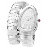 reloj mujer Bvlgari Serpenti acero y cerámica blanca - Chocron Joyeros -SP35WSWCS1T