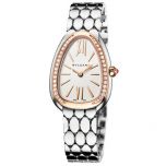 reloj mujer Bvlgari Serptenti Seduttori acero y bisel de oro rosa 33_Chocrón Joyeros_SP33WSPGD