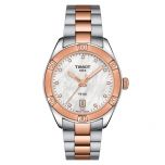 Tissot PR 100 Sport Chic Perla y Oro rosa 36mm