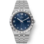 reloj señora Tudor Royal esfera azul y diamantes 34 mm_Chocron Joyeros_28400/0007