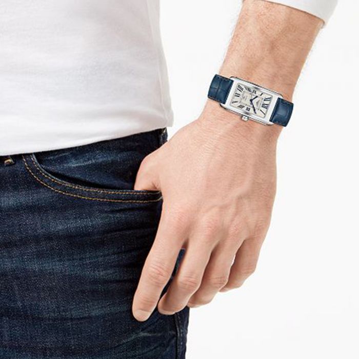 Longines Dolce Vita acero correa de cocodrilo azul Distribuidor oficial Longines Chocron Joyeros