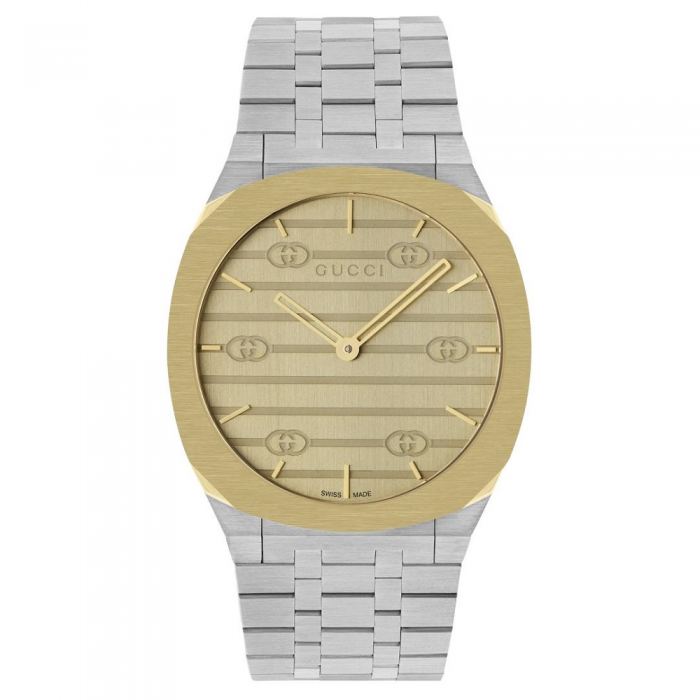 Reloj gucci dorado sales