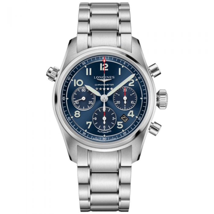 Longines Spirit Chrono Acero Esfera Azul 42 mm Auto Distribuidor