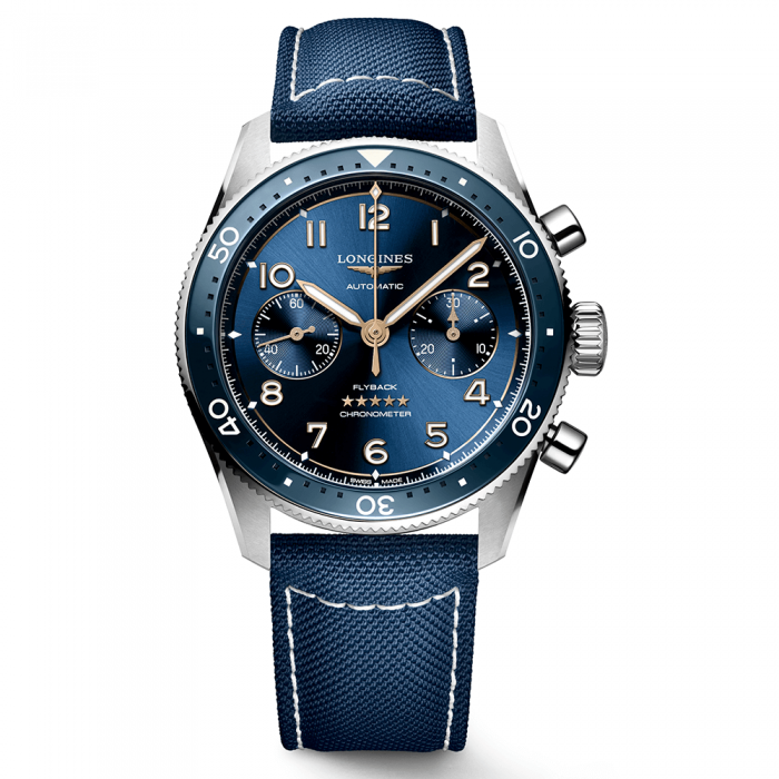 Longines Spirit Flyback 42mm azul Dsitribuidor oficial Chocr n