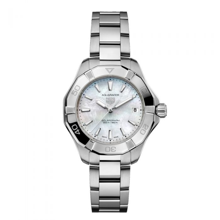 TAG Heuer Aquaracer Professional 200 Solargraph esfera blanca 34mm Chocron Joyeros