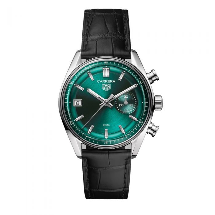 TAG Heuer Carrera Chronograph esfera verde correa 39mm Chocron Joyeros
