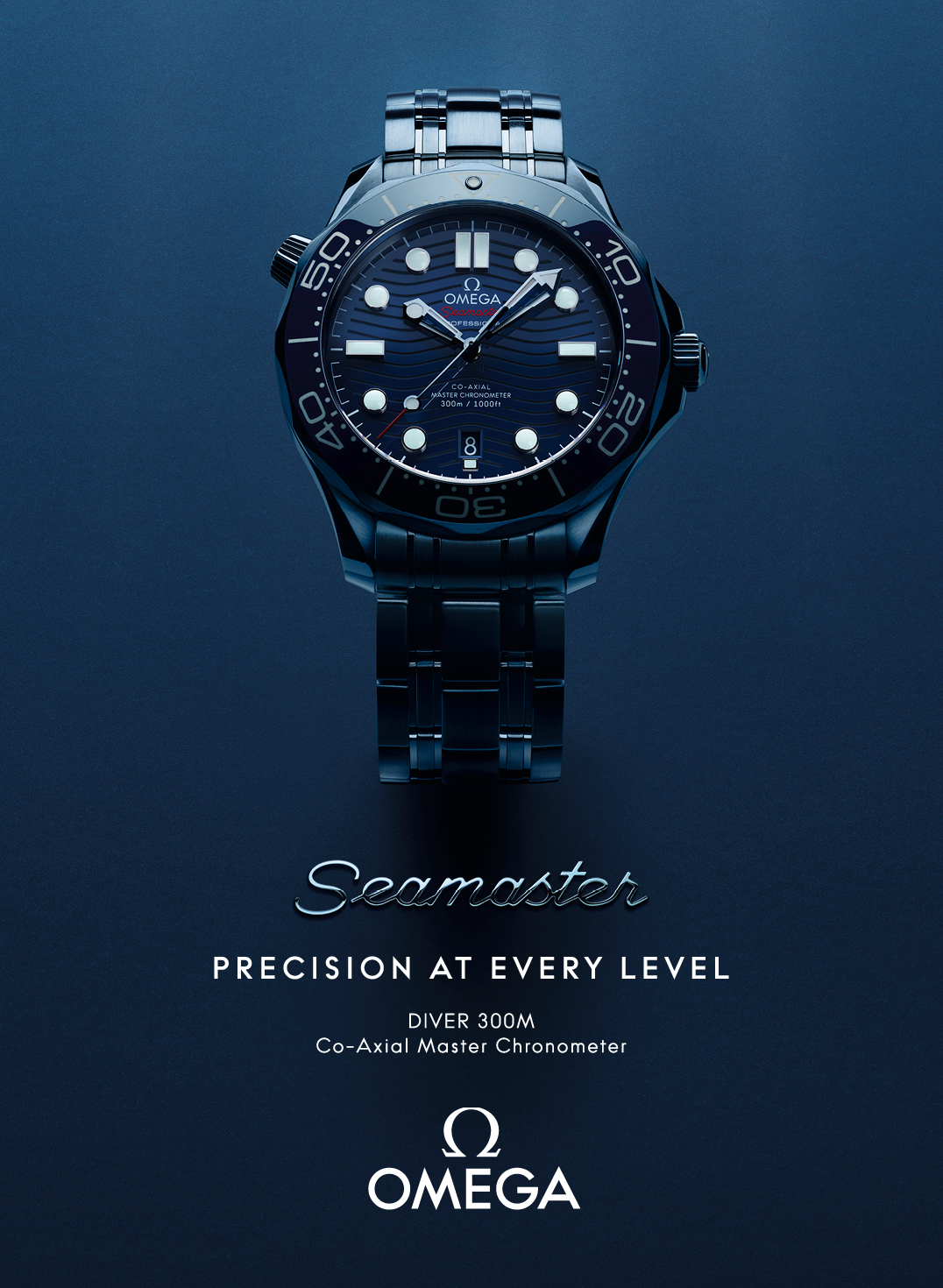 OMEGA Diver en fondo marino