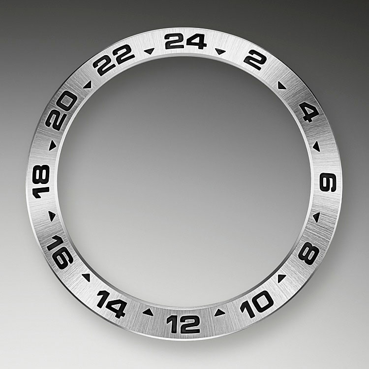 Bisel 24 horas Reloj Rolex Explorer II de acero Oystersteel y esfera negra en Chocrón Joyeros
