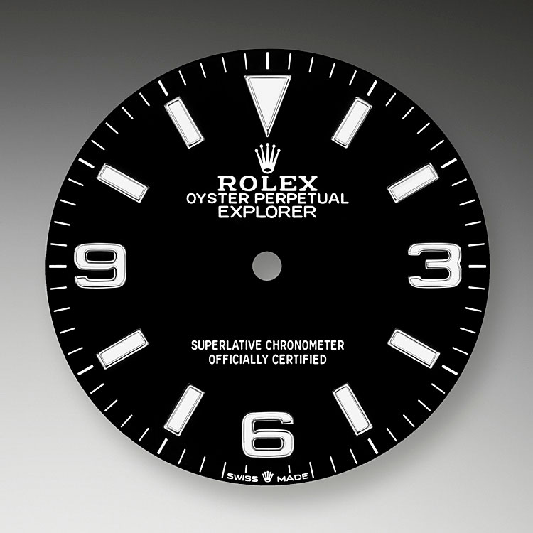 Esfera negra Reloj Rolex Explorer 36 Acero en Chocrón Joyeros
