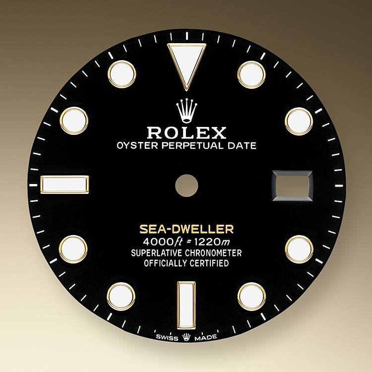 Esfera negra Rolex Sea-Dweller Amarillo en Chocrón Joyeros