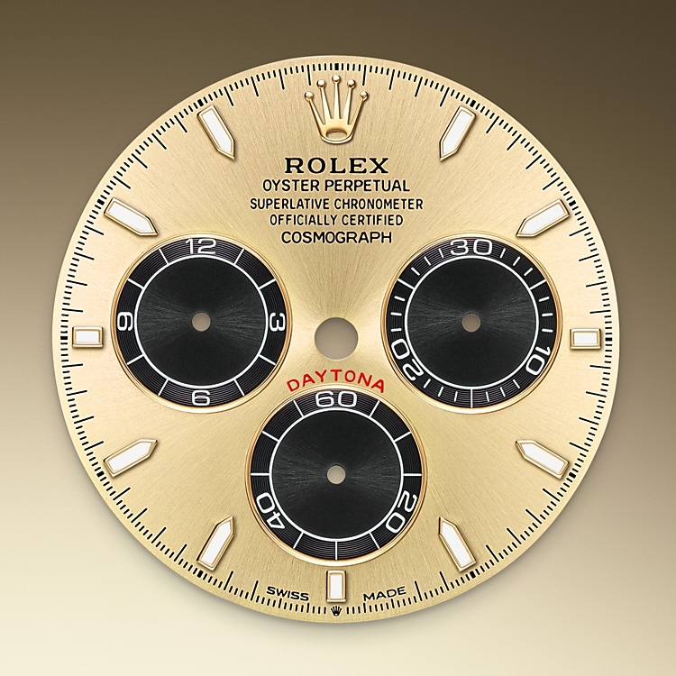  Esfera Dorada y negro vivo Rolex Cosmograph Daytona oro Amarillo en Chocrón Joyeros