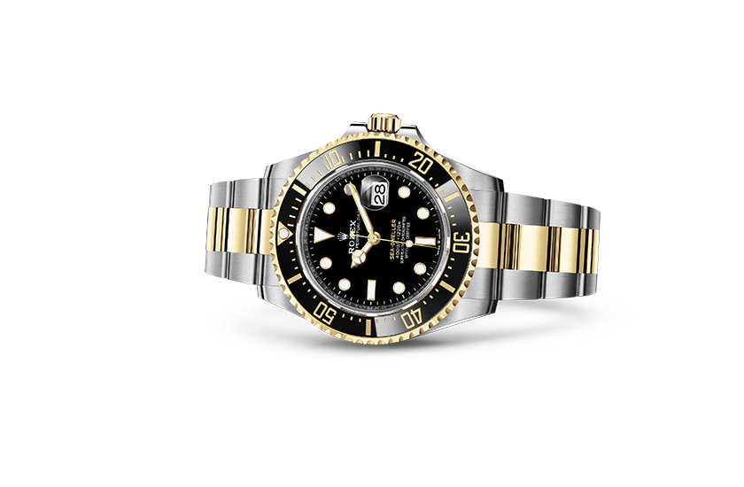 Reloj Rolex Sea-Dweller de acero Oystersteel, oro amarillo y esfera negra en Chocrón Joyeros