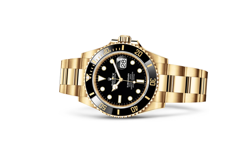 Reloj Rolex Submariner Date oro amarillo y esfera negra en Chocrón Joyeros 